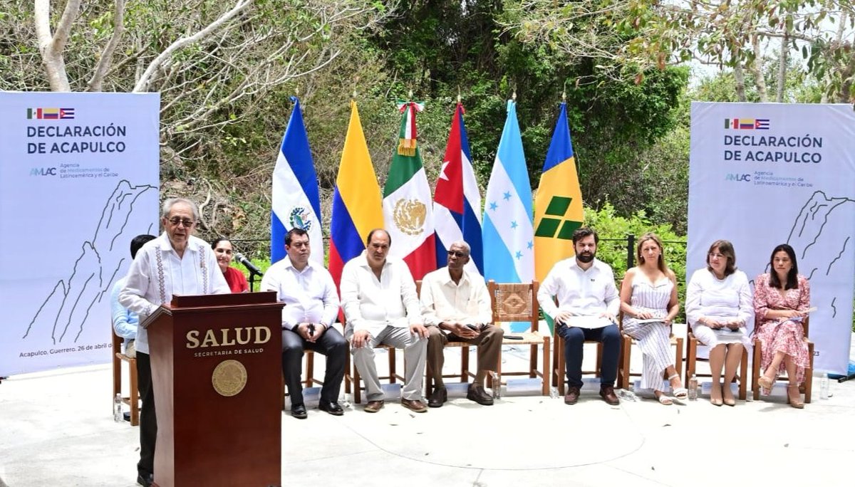 japortalmiranda's tweet photo. Este miércoles, autoridades de las agencias de regulación sanitaria de México🇲🇽, Colombia🇨🇴 y Cuba🇨🇺 firmaron Declaración de Acapulco, lo cual inicia creación de Agencia de Medicamentos de Latinoamérica y el Caribe.

Se abre nuevo camino de trabajo conjunto en nuestra región.🤝 https://t.co/JkJ1KOYEGF