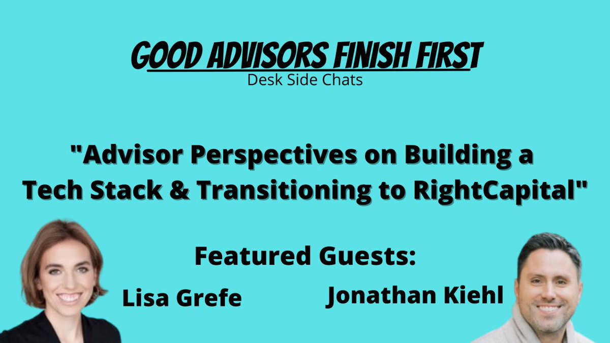 RightCapital - Right Plans for Real People (@rightcapitalhq) on Twitter photo The #GoodAdvisorsFinishFirst community is hosting an advisor sharing session next Wed, May 3 at 12 PM ET to discuss tech stacks 🥞 and transitioning to <a href="/RightCapitalHQ/">RightCapital - Right Plans for Real People</a> Join led by <a href="/johnnystadts/">John Stadtmueller</a> Lisa Grefe and <a href="/jekiehl/">Jonathan Kiehl</a> Sign-up 👉 ow.ly/v15H50NWG5N The #GoodAdvisorsFinishFirst community is hosting an advisor sharing session next Wed, May 3 at 12 PM ET to discuss tech stacks 🥞 and transitioning to <a href="/RightCapitalHQ/">RightCapital - Right Plans for Real People</a> Join led by <a href="/johnnystadts/">John Stadtmueller</a> Lisa Grefe and <a href="/jekiehl/">Jonathan Kiehl</a> Sign-up 👉 ow.ly/v15H50NWG5N