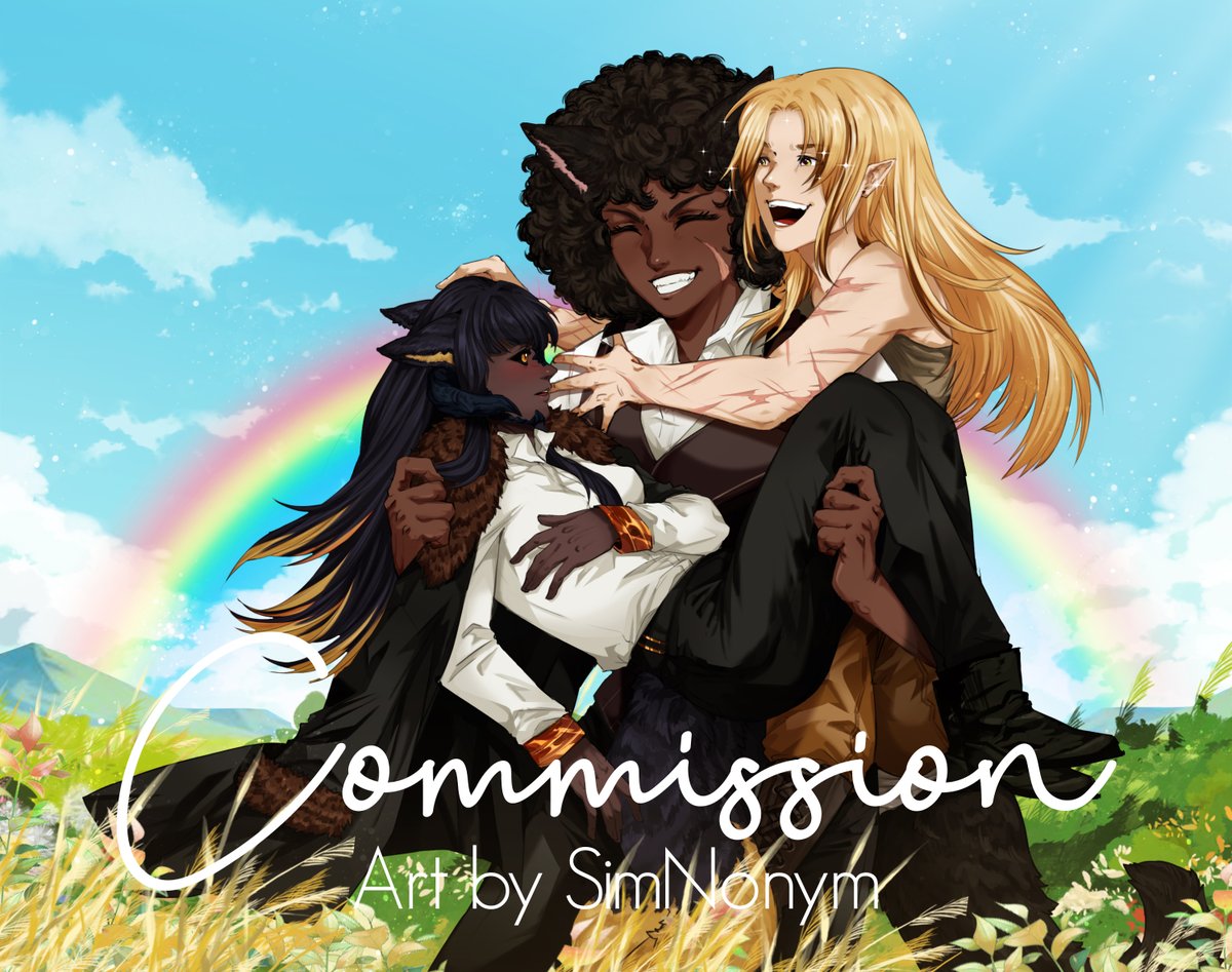 SimNonym410's tweet photo. Commission Works for @Puptron9000 and IluzrySage. Thank you for commissioning me! Here's hoping for another chance to work with you again! #SimNonymComms #commission #commissions #originalcharacter https://t.co/VLp2HB8U3l
