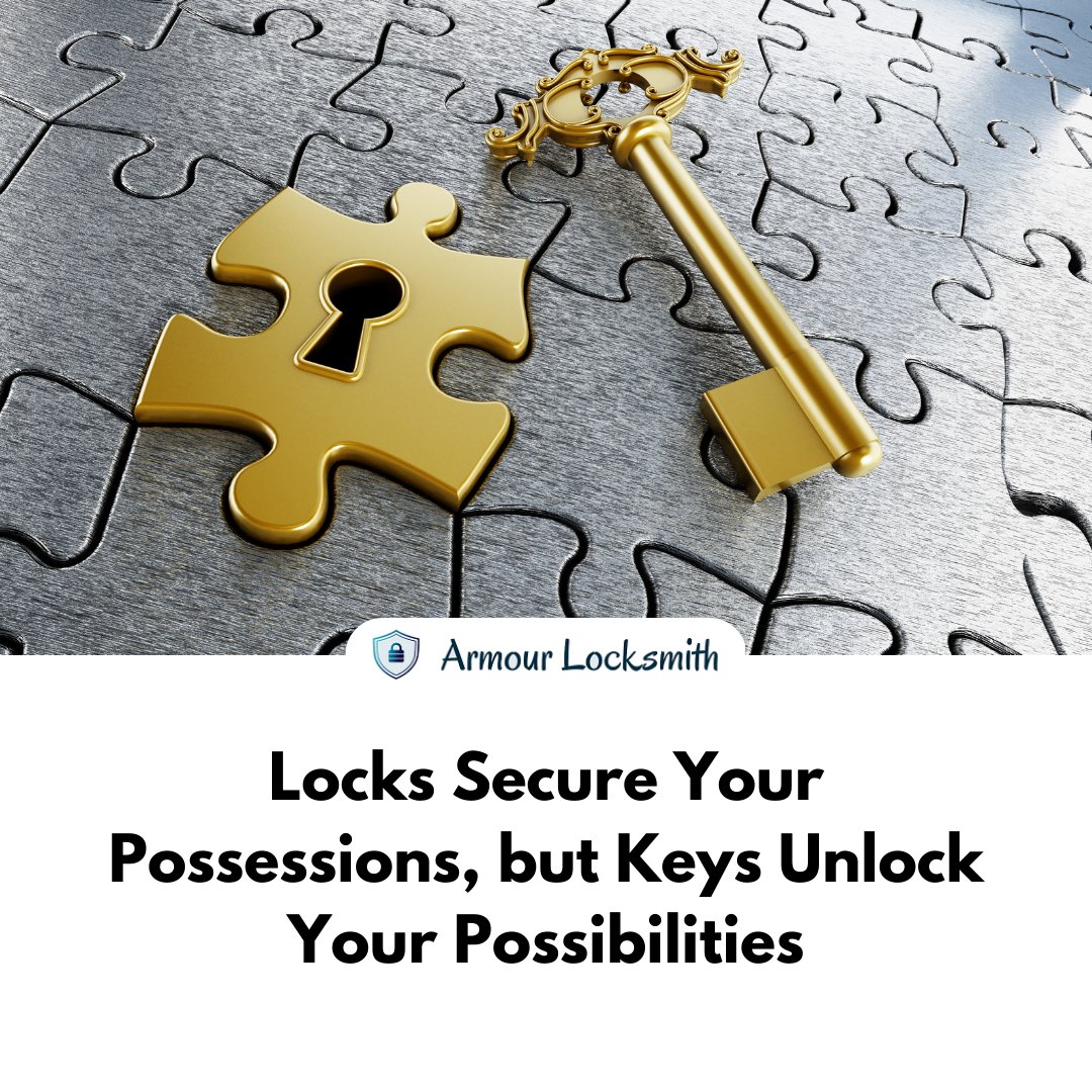 ArmourLocksmith's tweet image. Unlock your full potential and keep your valuables safe with the power of a key. 🔑

#locksandkeys #security #unlockyourpotential #locksmithservices #locksmiths