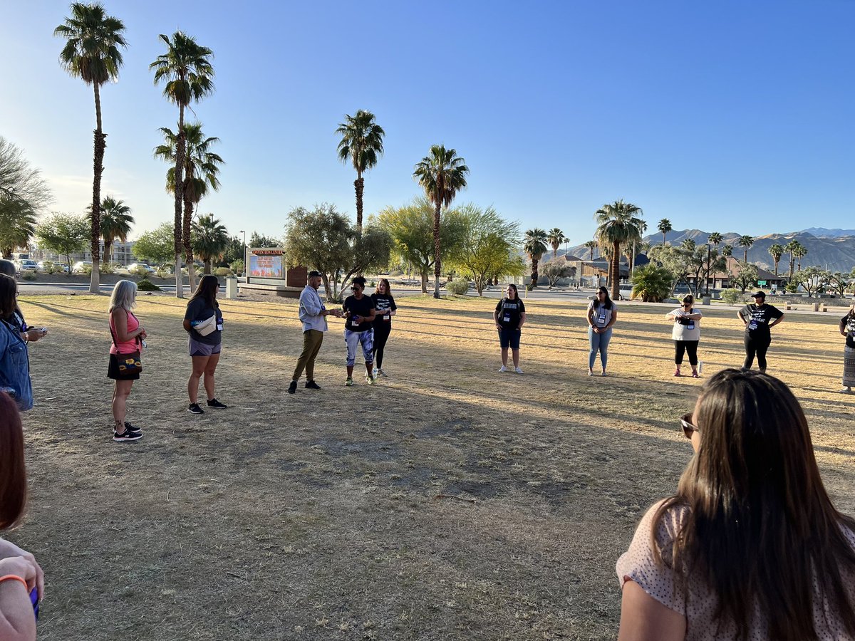 Great way to start off the morning at the #BOOSTConference with a nature walk, facilitated by the great @hatchdw while we experience excellent resources from @HealthierGen & @walkingclassrm