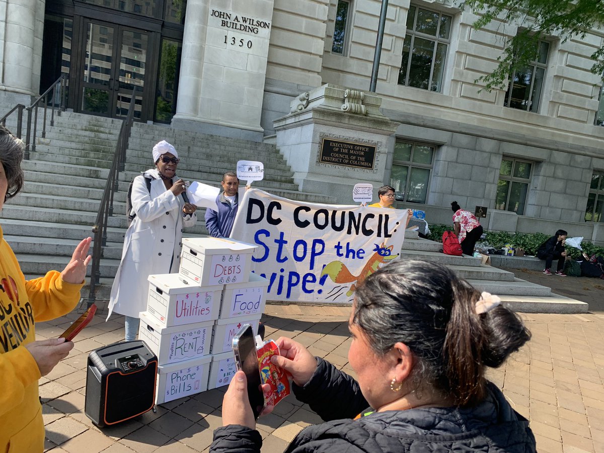 schnurtles's tweet photo. After being denied pandemic stimulus payments and other supports, last year #ExcludedWorkers fought and won $$$ for basic cash assistance. But last week @MayorBowser swiped that money out of the budget. We’re demanding it back! #StopTheSwipe https://t.co/13c8n7jWXx