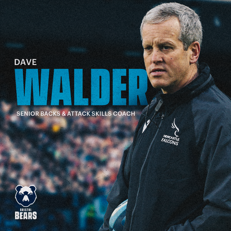 BristolBears's tweet photo. We’re delighted to announce that @davewalder10 will join the club as Senior Backs &amp; Attack Skills Coach 🤝

Welcome to #BristolBears, Dave! 🐻

Find out more 👇