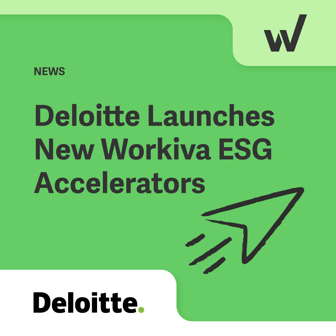Workiva's tweet photo. .@Deloitte launches three new #ESG accelerators on the Workiva platform, including tools to calculate #Scope3 emissions!

Read @ESGToday’s article to learn more: https://t.co/JjeJE8vF94

#ESGreporting https://t.co/ZBCxcid3gm
