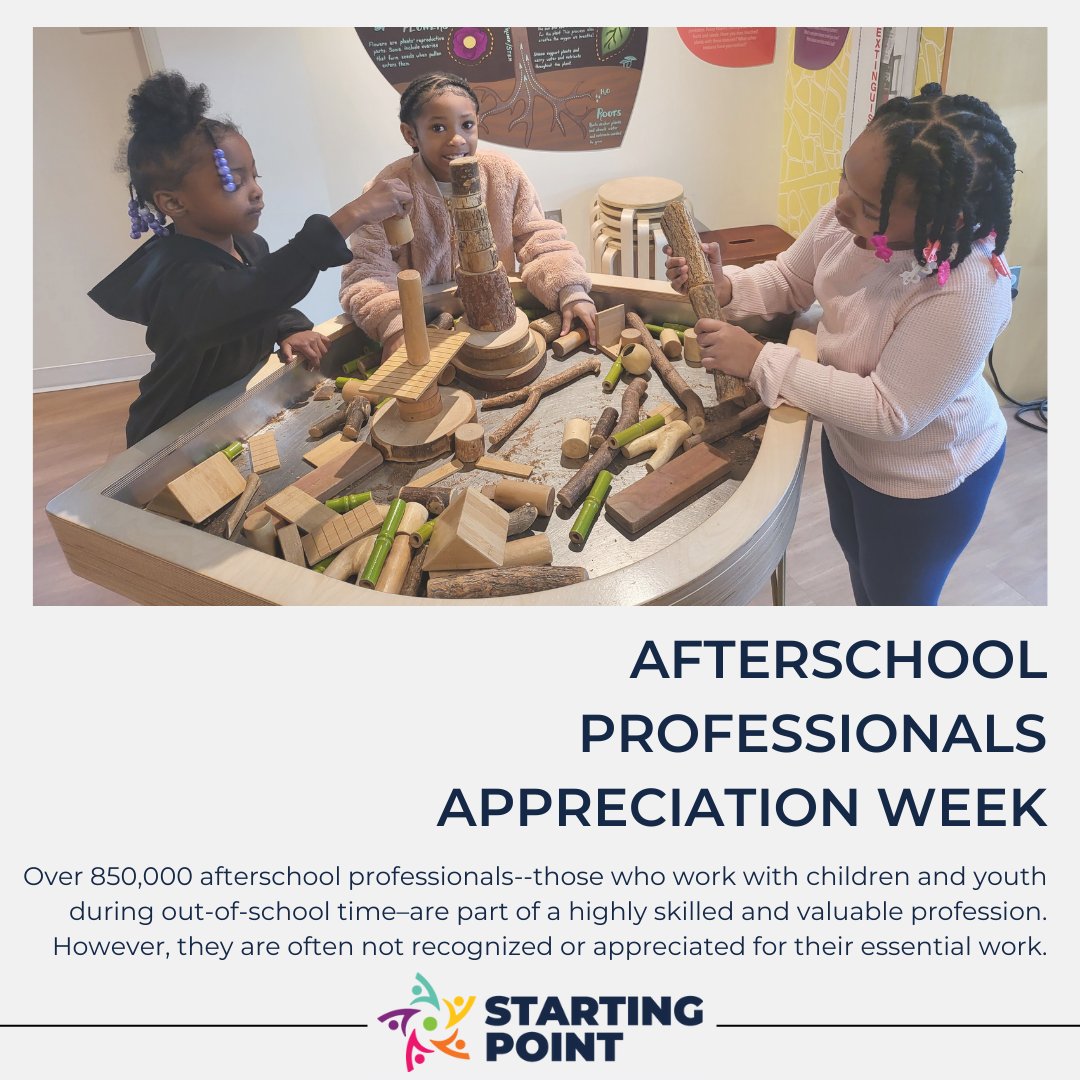 StartingPointOH's tweet photo. We support the afterschool professionals who positively influence students' development during out-of-school hours. You are the #HeartOfAfterschool! https://t.co/Dj9CbHs5vK