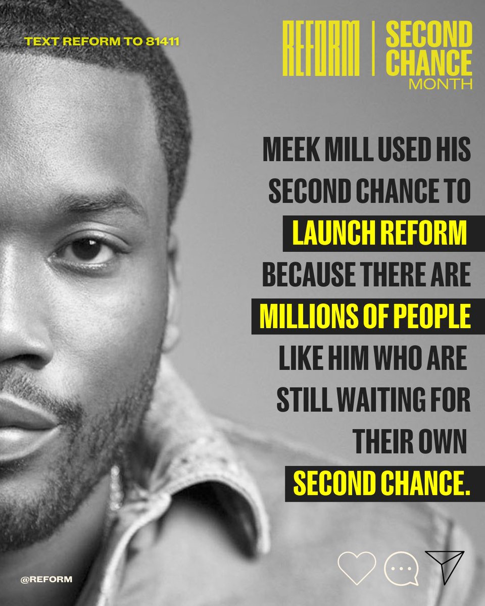 Each of us is more than the worst thing we've ever done.
Every year 750,000 people come home from incarceration, if we ensure they have the support they need to thrive, we can create a stronger society for all.Thank you @meekmill for leveraging your platform to change the system.