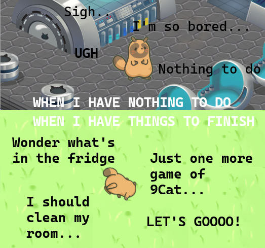 9CatSaga's tweet photo. The adventures of the ADHD Tanuki 🥲

#Gamermeme #GameFi #Crypto #web3 #NFTs #memes #freetoplay #gamedevelopment #gamers #Polygon #cryptomemes #ETH https://t.co/LAcmvUHX8A