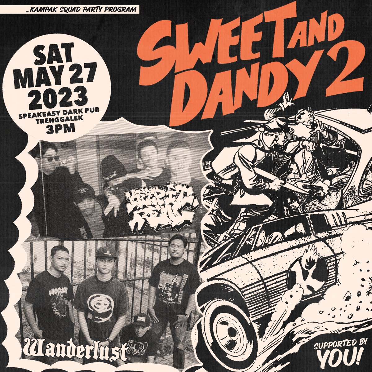 shamsshaffar's tweet photo. LINE UP PERDANA
Keep it Real &amp; Wanderlust

Tiket early bird akan bisa dibeli besok jam 18:00

*info selengkapnya di instagram [at]kampaksquad

#sweetanddandy 
#kampakgerakcepat https://t.co/vaMggTnYqc