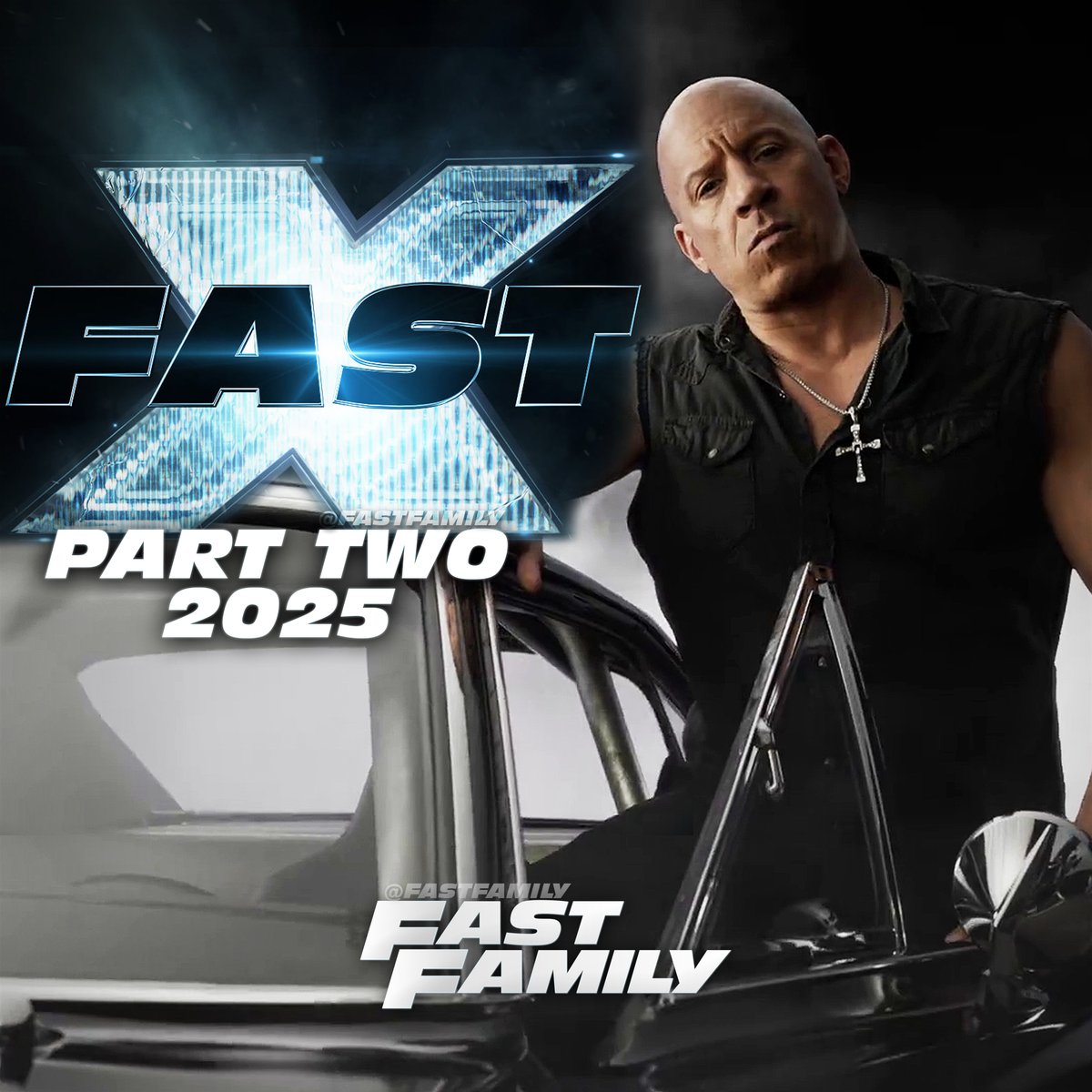 FastFamily's tweet photo. ⚡ "This summer is only the beginning of #FASTX.. After this explosive summer, I will have the privilege of coming to you for Part 2 in 2025." - @VinDiesel has announced at #Cinemacon. #FastFamily https://t.co/4xiY7haegm