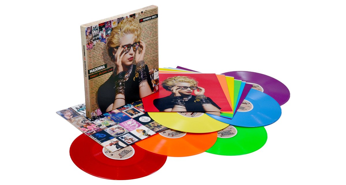FINALLY ENOUGH LOVE: THE RAINBOW EDITION! 
New Rainbow-Vinyl Version Of 6-LP Remix Collection Celebrating Madonna’s Record 50 #1 Club Hits Will Be Available On June 23rd.
More details and pre-order info here: bit.ly/FELRAINBOW