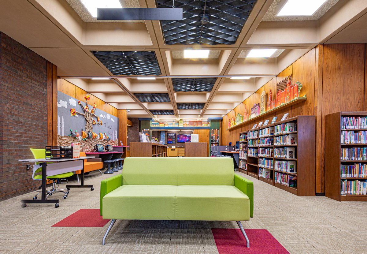 Celebrating #NationalLibraryWeek with a  #throwbackthursday post with our #libraryprojects. #Libraries provide resources & support to communities. Books have the power to inspire. Visit your library & discover a world of possibilities!  
#interiordesign #education #libarydesign