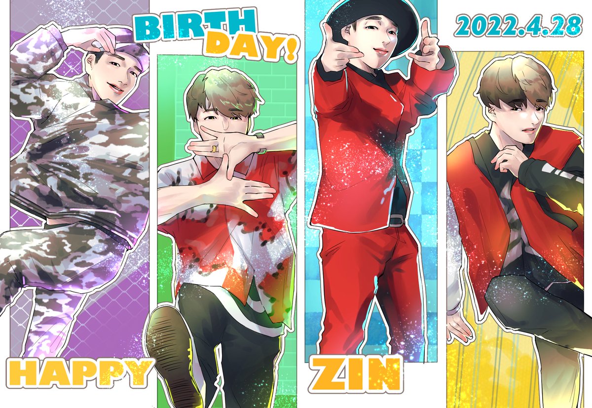 zyuu_s's tweet photo. #Happybirthday陣
 #陣生誕祭
 #陣誕生祭 
お誕生日おめでとうございます。陣さんの笑顔、ダンス、人間性や脚の長さに幾度となく救われました。陣さんの新たな一年が、美味しいもの沢山食べられて、沢山笑顔になって、みんなに愛される一年になりますように。
(過去絵再掲します) https://t.co/pxZ867IURn