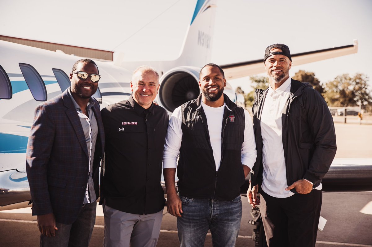 TexasTechFB's tweet photo. Wheels up to Kansas City to see our guy go early tonight‼️

@tyreewilson77 | #WreckEm https://t.co/oiren5u6KE