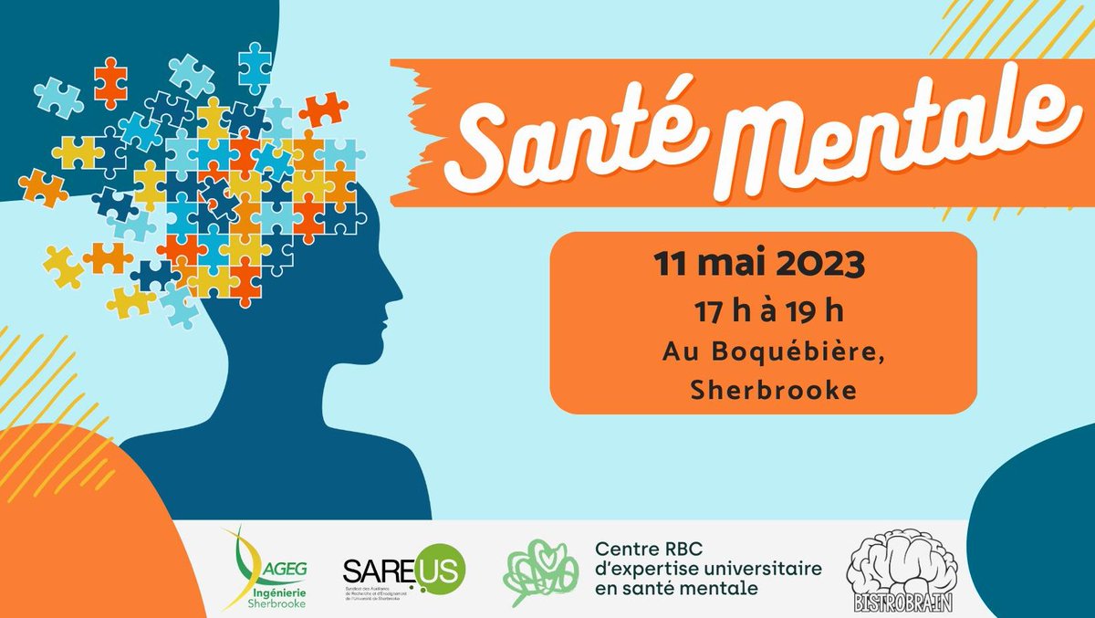 bistro_brain's tweet photo. Événement gratuit!

Le 11 mai prochain (un jeudi!), BistroBrain t'invite au Boquébière de Sherbrooke pour un 5 à 7 qui fera du bien. On fera le point sur la santé mentale!😌

Psst! Le lieu de l'événement est accessible.🧑🏽‍🦽

Merci à notre partenaire, le @Boquebiere! 🍻 https://t.co/f24wxDJMkP