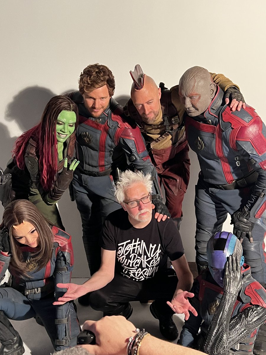 Well, we’re here. Tonight is the LA Premiere of Guardians of the Galaxy, Vol 3. I’m nervous, of course, but mostly excited for all of us, the cast &amp; crew &amp; our friends &amp; families, to sit together in a dark theater &amp; experience the movie together. This is the sweetest part of