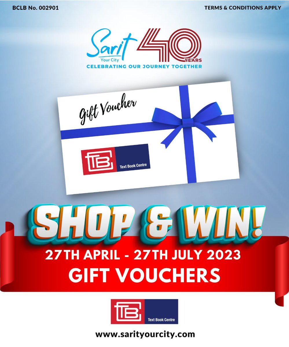 Sarit Center is turning 40 and we're in a giving mood! Visit  today and you could walk away with some amazing prizes
#SaritAt40