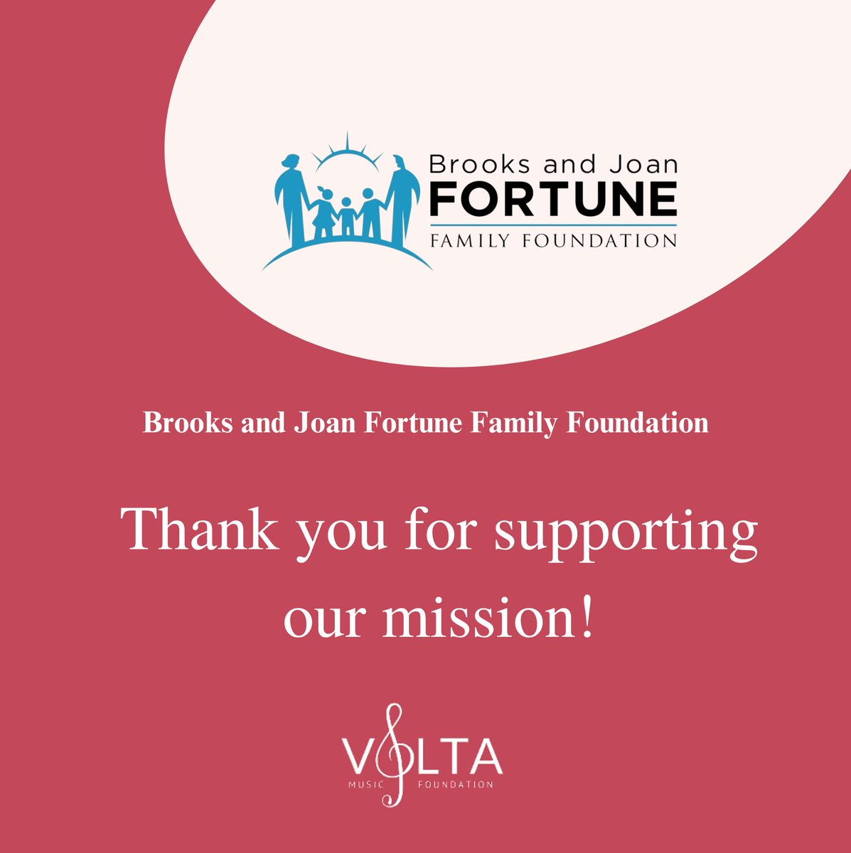volta_music's tweet photo. Our #AfterschoolMusicProgram has just received a #grant from #TheBrooksandJoanFortuneFamilyFoundation! This means we will be able to provide even more #opportunities for #underservedstudents to #explore their #musicaltalents and pursue their #passions. https://t.co/B63MrNSnG1