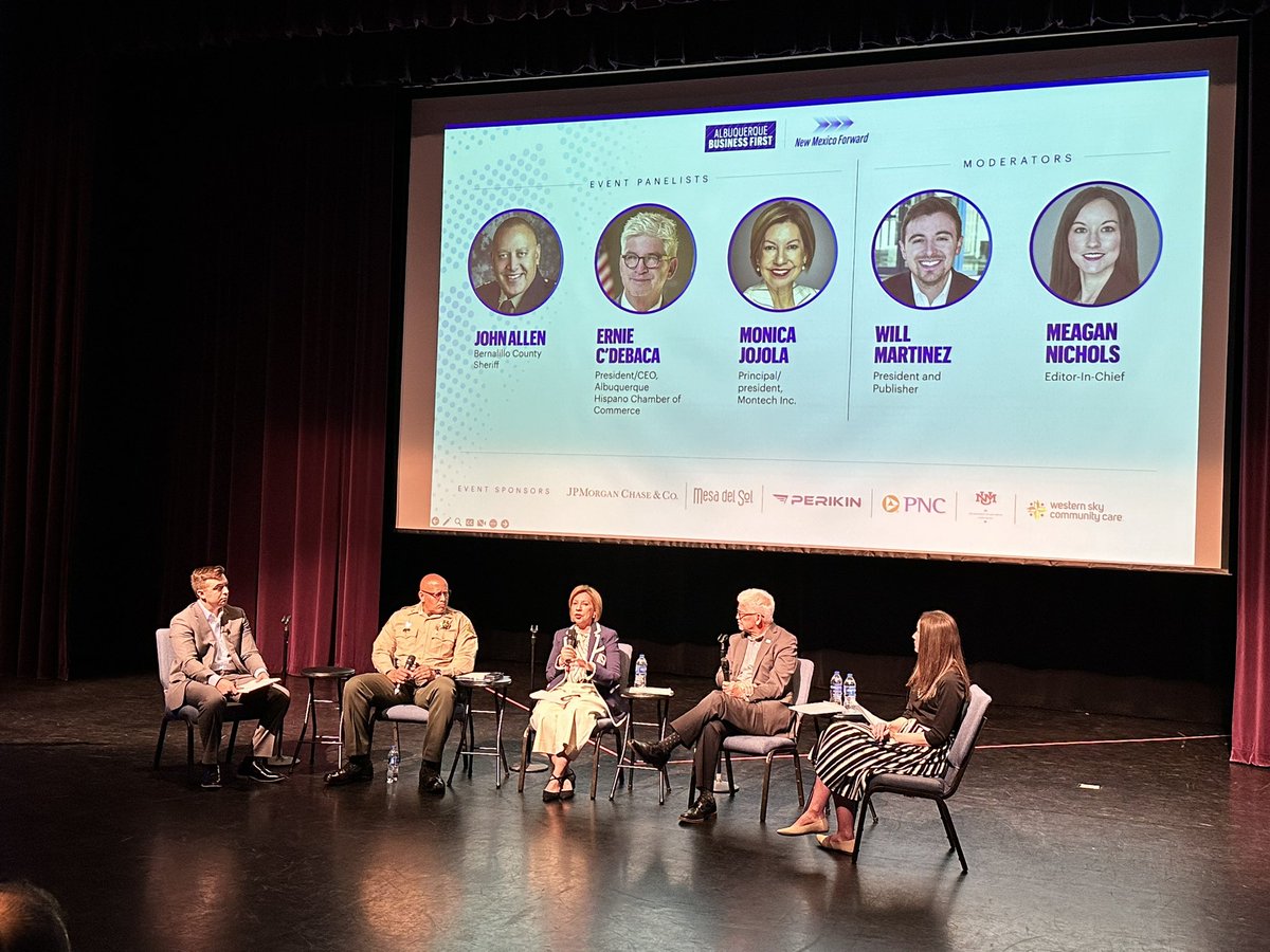 RCangiolosi's tweet photo. Crime is negatively impacting our community in significant ways. Thank you @ABQBizFirst for bringing the business community together to discuss how we can all do our part in reducing crime in #Albuquerque. #NewMexicoForward @UNMHSC @UNM @HispanoChamber https://t.co/5ZCsVtD6sG