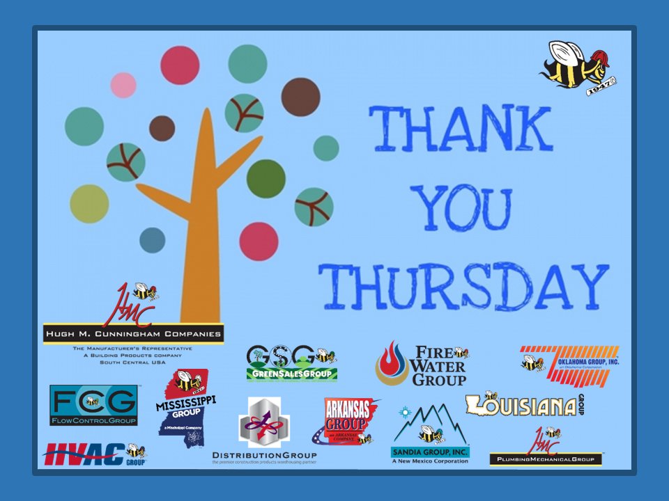 On this THANK YOU THURSDAY, we would like to acknowledge and thank the distinguished manufacturers that we proudly represent, our many associates, customers, allies and friends.  We appreciate you!!

#hmc #thankyouthursday