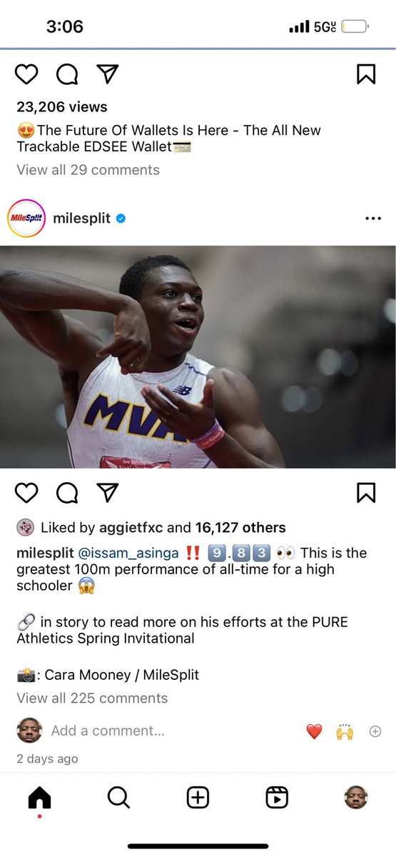 9.83 as a High School youngster??