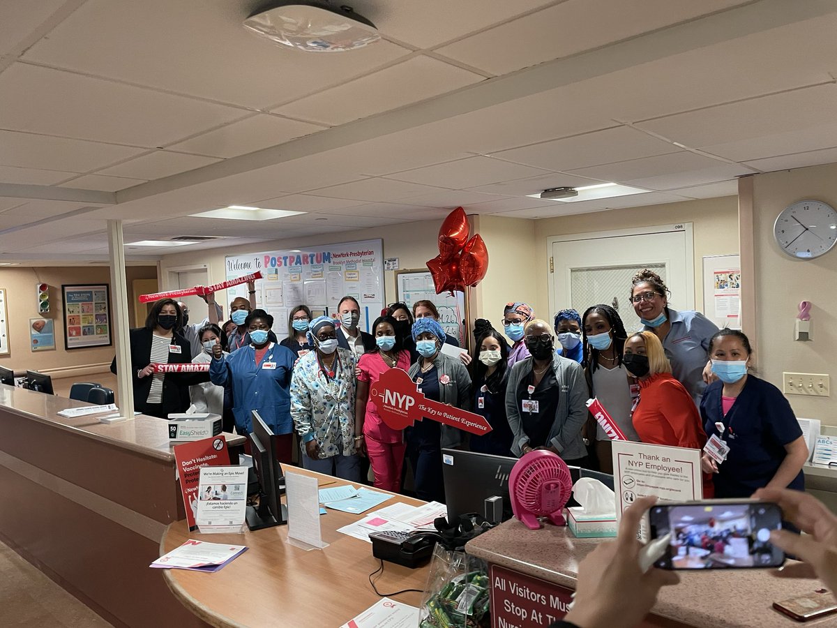 VP Recognition Rounds couldn’t have landed on the perfect week with the amazing CP5 Mother Baby team !  Thank you for all that you do every day ! #Roadto4Stars #PatientExperienceWeek2023 #humanexperience #VPRR #nypbmh <a href="/JennRNNY/">Jennifer Tutone</a>