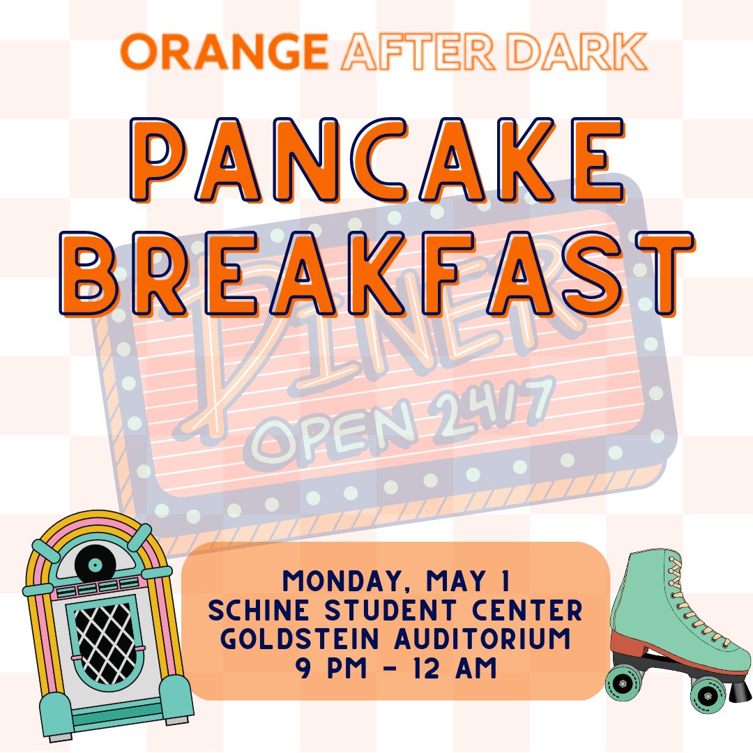 CuseActivities's tweet image. Join Orange After Dark for our last event of the semester! We will have many different activities going on for you as you are preparing to take your finals. 100% of all students who attend this event leave stress free!