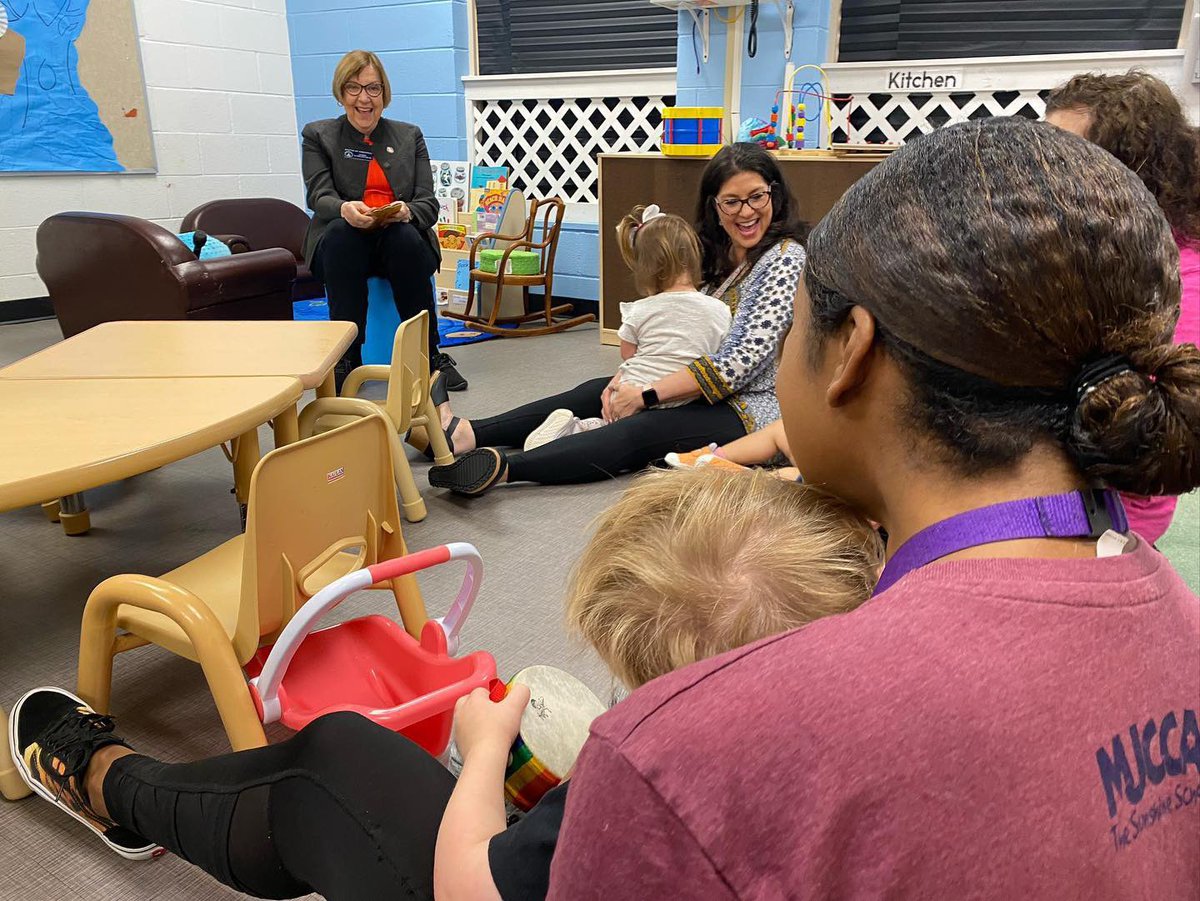 CommJacobs's tweet photo. Thank you to Senator Kay Kirkpatrick for celebrating #QRWeek with us at MJCCA Sunshine School in Marietta with center director Nancy Parker. @GASenatePress @GADeptEarlyCare @GEEARS https://t.co/cijQ8P6nFD