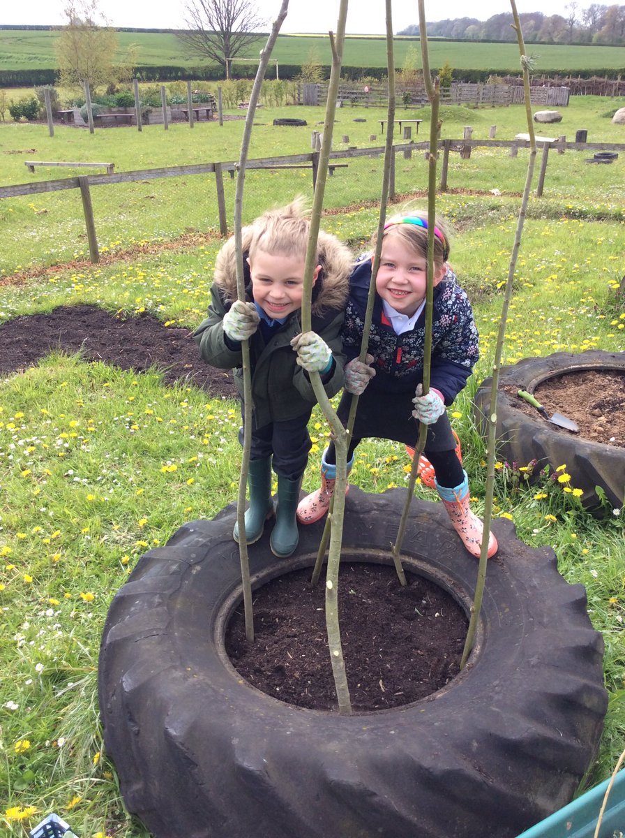 We’ve been busy planting in the garden.