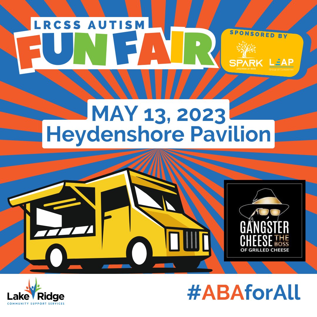 lrcssaba's tweet image. Did you know Durham Regions home for the best #grilledcheese will be at the #AutismFunFair on May 13, 2023 at Heydenshore Pavilion?

Come check em out and join in on all the fun and activities.

Learn more and Save the Date at lrcss.com/funfair