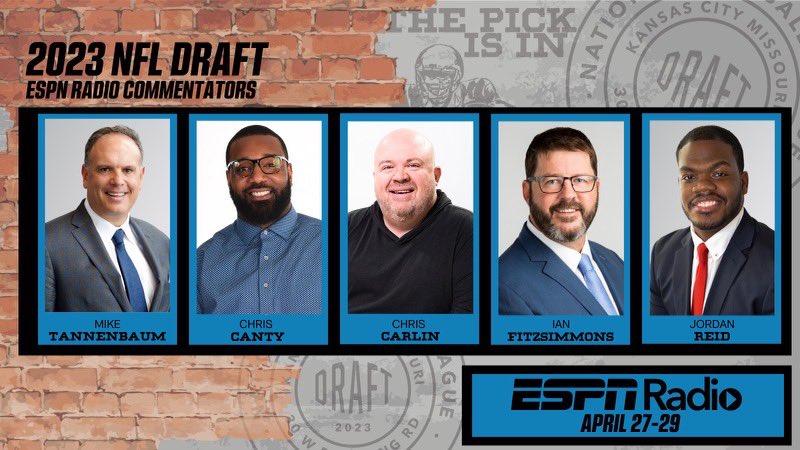 ESPN Radio on X: 'The #NFLDraft is on @ESPNRadio, @SiriusXMSports