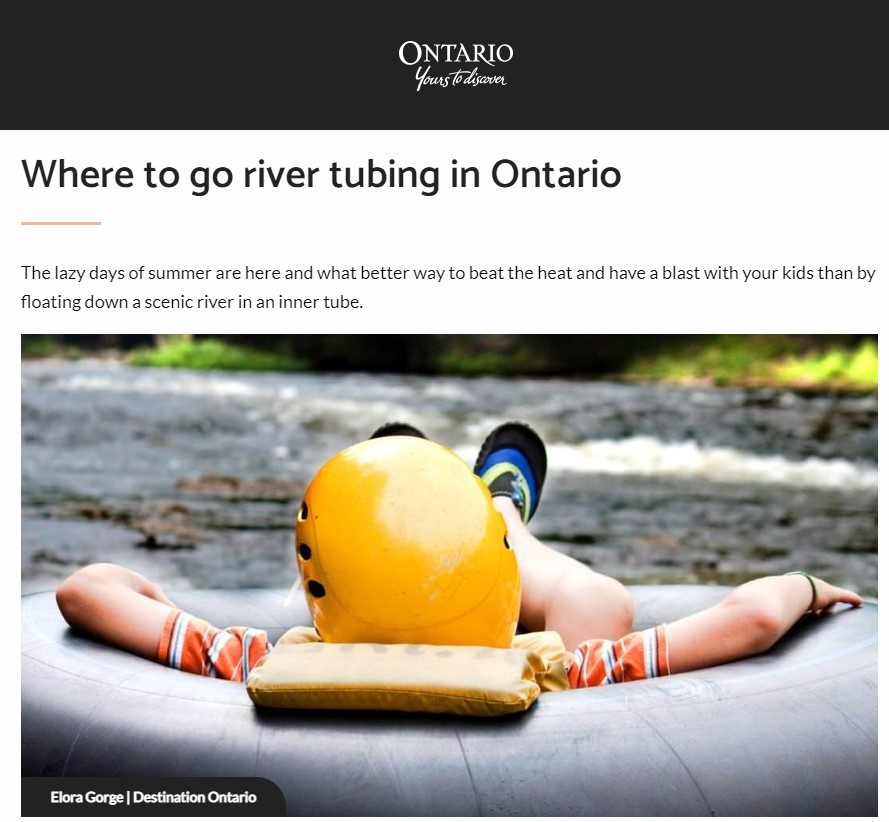 TubeProInc's tweet image. destinationontario.com/en-ca/articles…
#tubeproinc #tubeproriver #discoveron @OntarioTravel  @TubeProInc
