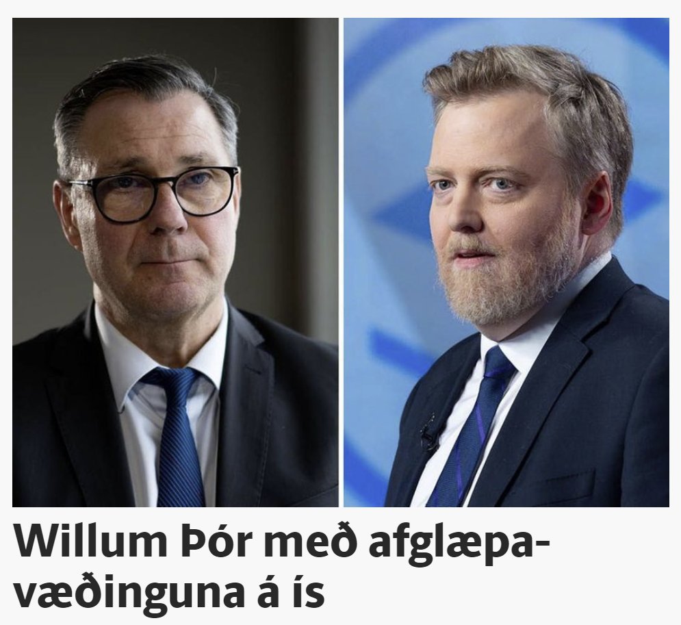 Mikilvægt. Ég er líka með afglæðavæðingu á ís. Ég vissi reyndar ekki fyrr en núna að ís væri ólöglegur, en svo lærir sem lifir