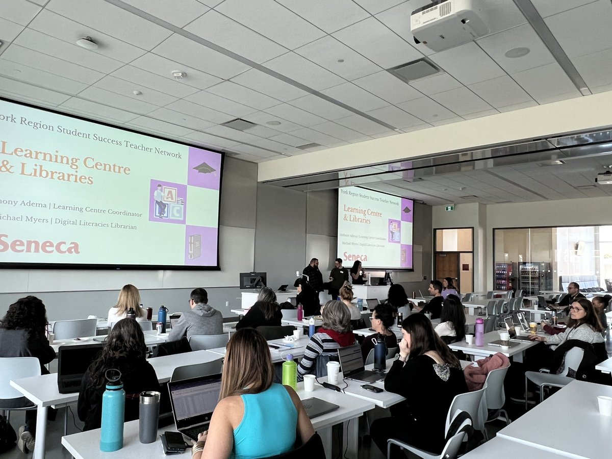 JananiPathy's tweet photo. Thank you @SenecaCollege for hosting today’s Student Success regional meeting for @YRDSB.  Student Success teachers, Personalized Alternative education teachers and Guidance counsellors are learning about different strategies used by Seneca College to support students. https://t.co/CmJ1oXrCoY