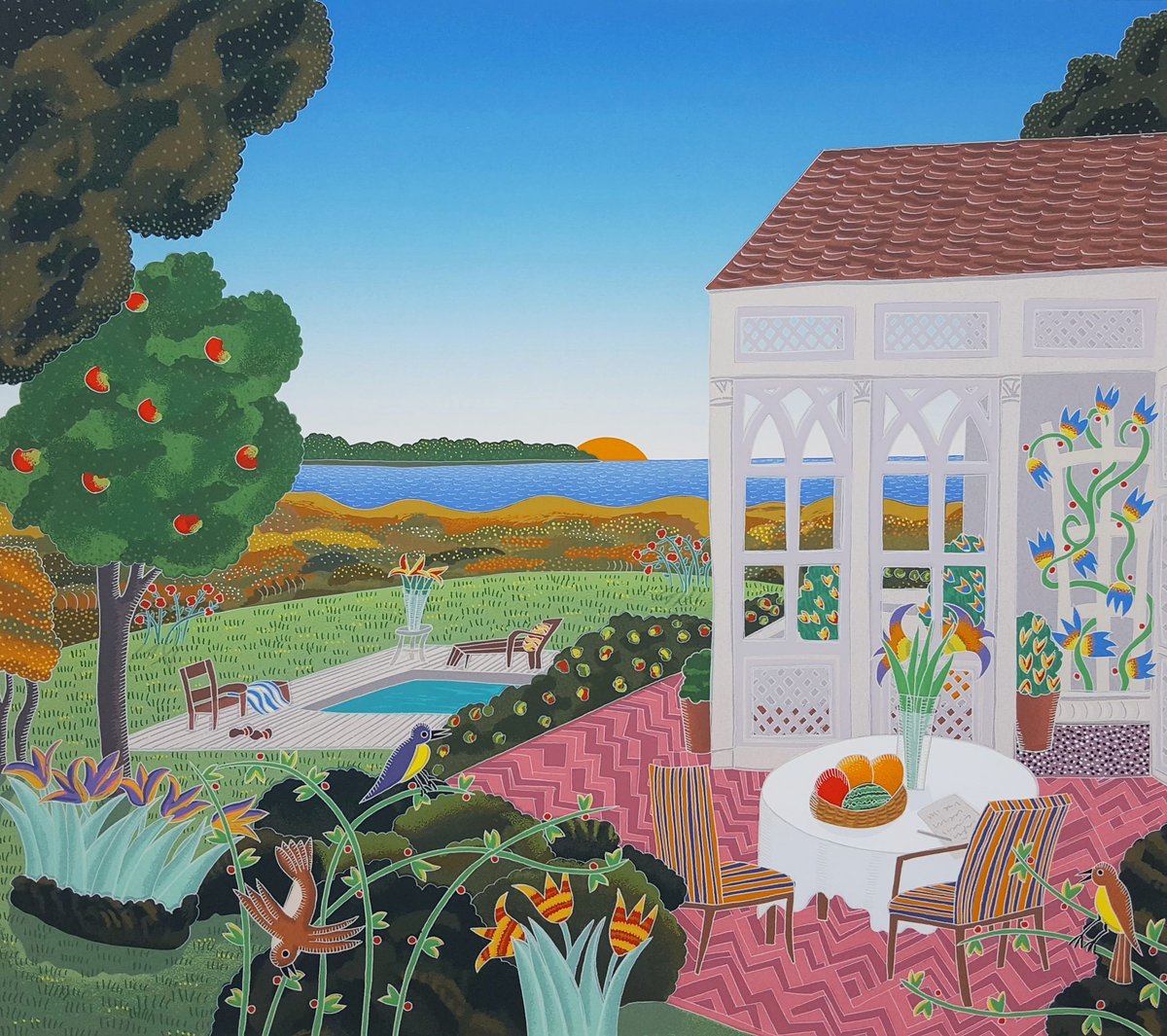 GravesIntlArt's tweet photo. Artist: #ThomasMcKnight (American, 1941-)
Title: "#Mecox Bay"
Portfolio: The #Hamptons
Year: 1987
Medium: Original Signed #Screenprint
LE: 143/175
Sheet size: 21" x 23"
Image size: 16" x 18"
•
#thehamptons #silkscreen https://t.co/BFQCp7AHjL