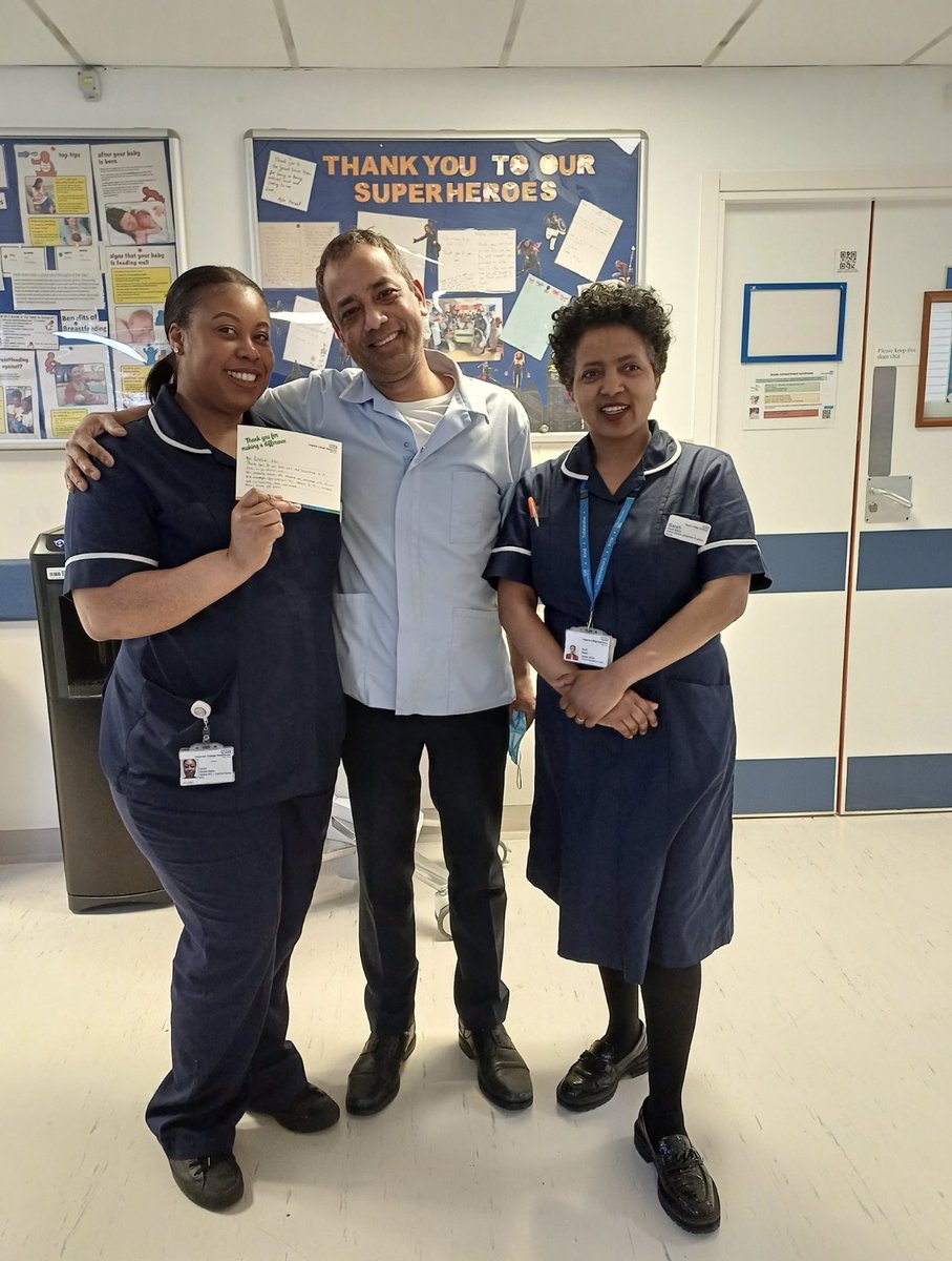 Babul, housekeeper on Grand Union recognised for his tremendous efforts and support in embedding IPC practices on the ward. well done Babul 👏<a href="/ImperialPeople/">Imperial People 💙</a> #bettertogether
