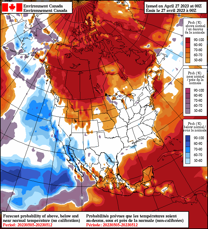 May is wildfire season in Alberta! 🔥

The prolonged spell of warm, dry weather over the next couple of weeks should ramp fire danger across the Boreal Plain regions of northern AB and SK, as well as northeast BC. #abfire