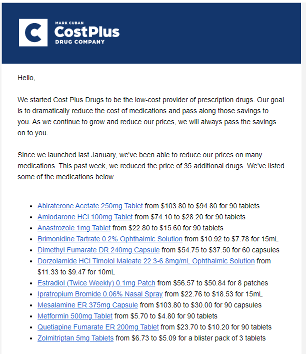 Barby Ingle Official (@barbyingle) on Twitter photo Looking for affordable prescription drugs? Check out the new pricing at CostPlusDrugs.com! Don't break the bank while staying healthy. #CostPlusDrugs #healthcare #affordablemedicine @MarkCuban costplusdrugs.com #ChronicIllness #ChronicPain #HealthForAll #Healthylife Looking for affordable prescription drugs? Check out the new pricing at CostPlusDrugs.com! Don't break the bank while staying healthy. #CostPlusDrugs #healthcare #affordablemedicine @MarkCuban costplusdrugs.com #ChronicIllness #ChronicPain #HealthForAll #Healthylife
