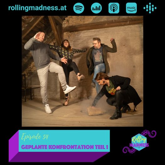 Folge 54- Geplante Konfrontation Teil 1
Die Abenteurer bekommen endlich ihren lang ersehnten Kampf gegen die Bocah Lola. Der nicht so ganz verläuft wie sie ihn sich erhofften

#dnd5e #dnd #ttrpg #pnpde
rollingmadness.at/podcast/folge5…
Sämtliche Podcast Plattformen: linktr.ee/rollingmadness