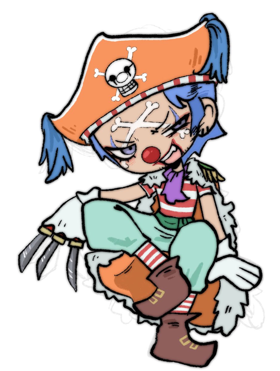 gendakiwi's tweet photo. buggy the clown??? luffy’ s uncle??? https://t.co/6qeEkSwoX8