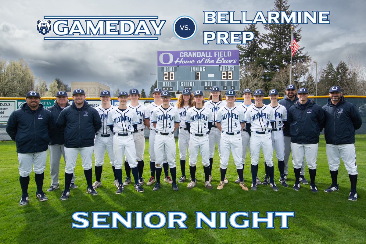 BaseballOlympia's tweet photo. Senior Day! Come celebrate these 12 amazing Seniors today! Senior Day Announcements begin at 345. 1st pitch at 4. 

#EarnIt https://t.co/jOgquINCQU