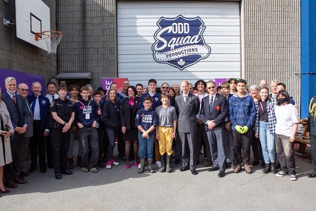dukeofedcanada's tweet photo. Prince Edward, Duke of Edinburgh, visited young people doing their Award in East Vancouver through Odd Squad Production Society. @OddSquadProd https://t.co/Jf6p5OAqRq