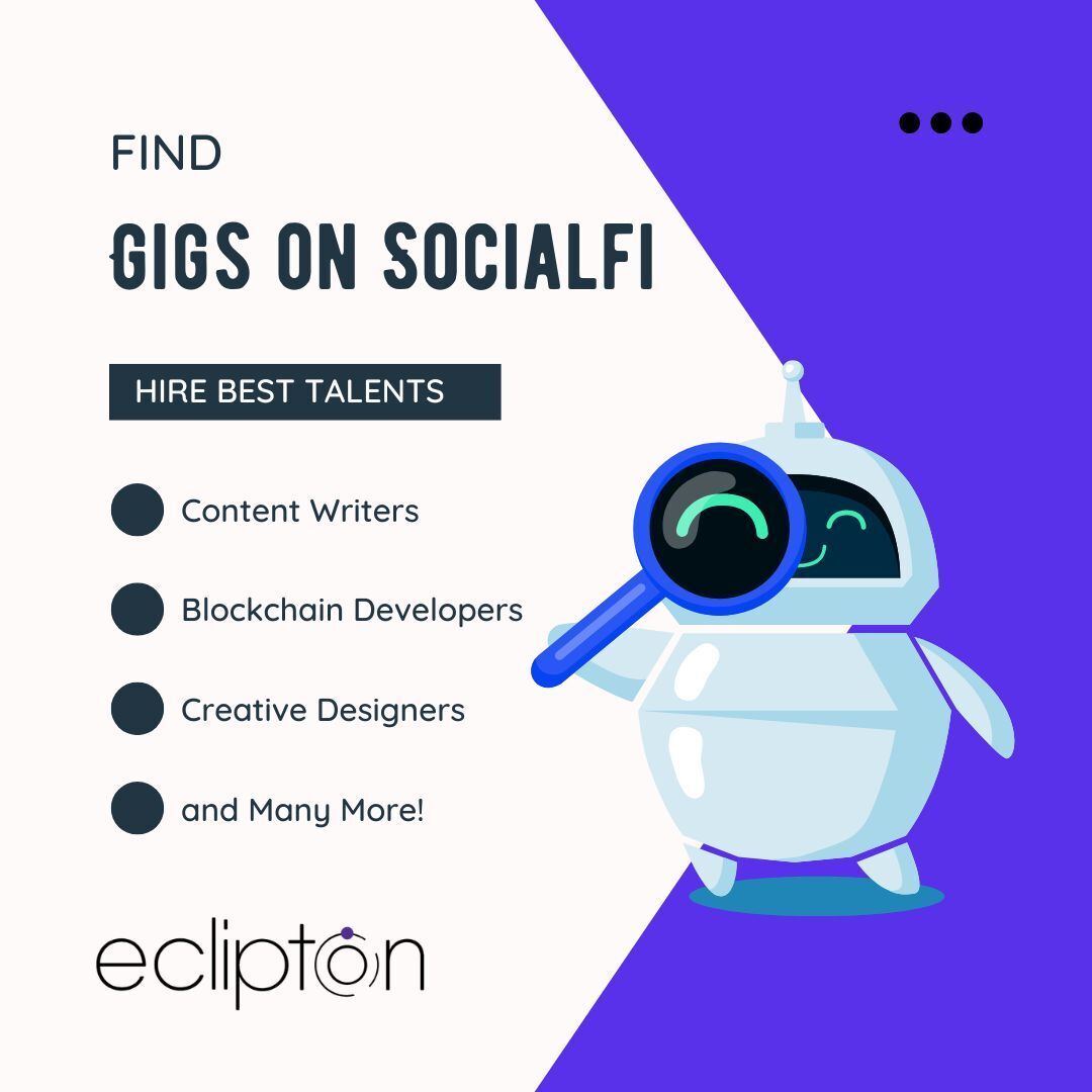 eclipton_com's tweet image. Struggling to find great talents? We are the unique SocialFi App that lets you find gigs from super talents around the world! 

Join Eclipton now to Earn or Find amazing people with our exclusive tool, Passionomy! 🔥 🚀

#socialfi #hiretalents #earncrypto