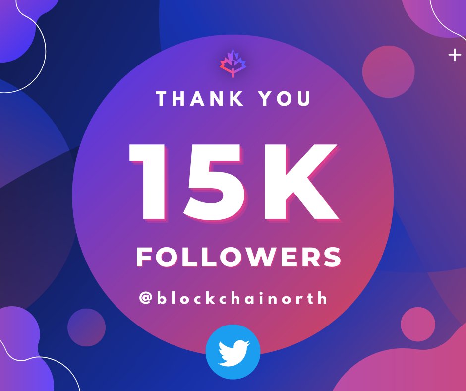 BlockchaiNorth's tweet photo. WE JUST HIT 15K FOLLOWERS ON TWITTER! 🥳

Thank you for your generous and continuous support! Because of you, we continue to grow 🇨🇦's First #Blockchain Media everyday!

Make sure to follow our other social channels if you haven't already - let's hit 15k EVERYWHERE! 🙌 ✨

➡️ YouTube: [https://t.co/dLOAiRaTIT]
➡️ LinkedIn: [https://t.co/R2IBBTsydX]
➡️ Insta: [https://t.co/YHHZYImmUB]
➡️ TikTok: [https://t.co/sTdxbAlGso]

#BlockchainNorth #Web3