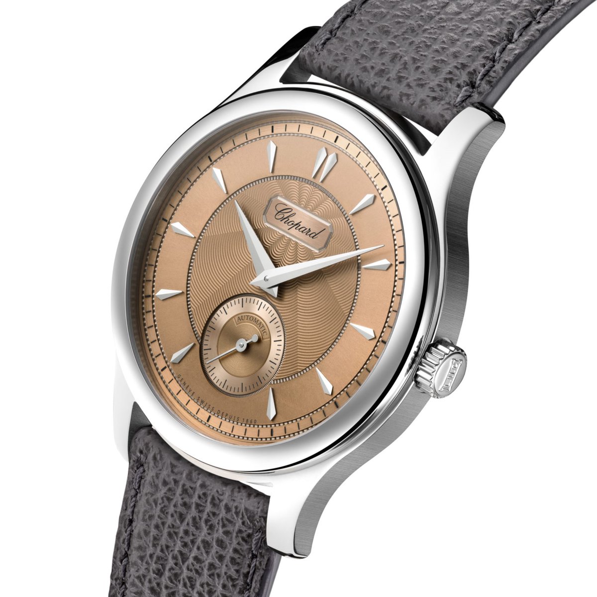 WatchTime's tweet photo. Timeless elegance meets contemporary innovation - introducing the newest addition to Chopard's L.U.C collection, the L.U.C 1860 with a striking salmon-colored dial and Lucent Steel case.
https://t.co/1DnJREDIFn
#Chopard #ChopardLUC #LUC1860 #WatchesandWonders https://t.co/ekEeo078RL
