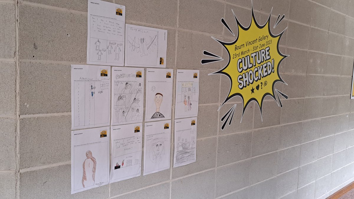 Dr Florence Le Baron-Earle (@flolbearle) on Twitter photo The Culture Shocked! exhibition held in the Bourne Vincent Gallery at @ul is welcoming young visitors from local primary schools. 5th class pupils are sharing their own intercultural anecdotes on the themes of food, language and customs. Real gems! See 🧵 below. <a href="/mlal_ul/">Languages @ UL</a> The Culture Shocked! exhibition held in the Bourne Vincent Gallery at @ul is welcoming young visitors from local primary schools. 5th class pupils are sharing their own intercultural anecdotes on the themes of food, language and customs. Real gems! See 🧵 below. <a href="/mlal_ul/">Languages @ UL</a>