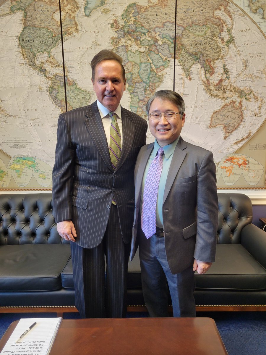 Thank you to @RepBrianHiggins, who hosted Dr. Youngsoo Choi from <a href="/NiagaraUniv/">Niagara University</a> at the U.S. Capitol for the address of the South Korean president at a joint session Congress.