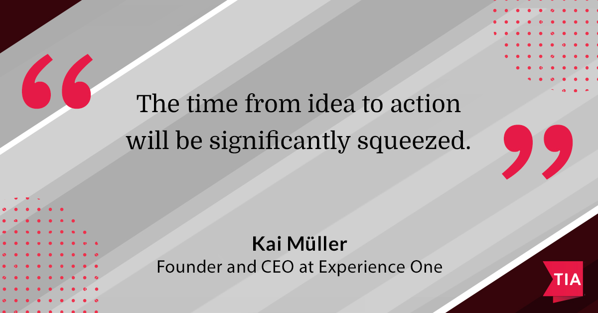 topagencies's tweet image. Kai Müller, Founder and CEO at @ExperienceOneAG spoke about the acceleration that AI will bring.