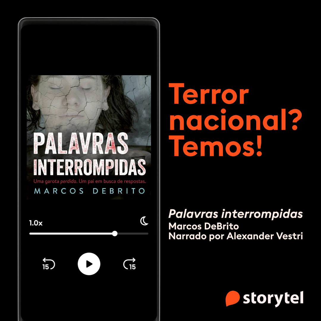 Storytelbr's tweet photo. O bestseller de Marcos DeBrito, produtor e roteirista, autor já consagrado no terror brasileiro. Em Palavras Interrompidas, um pai tentar encontrar respostas sobre o assassinato de sua filha, mas a verdade pode ser a pior das respostas.

Ouça agora! ▶️ https://t.co/JgwtIbbdGb https://t.co/GRELslT8Hs