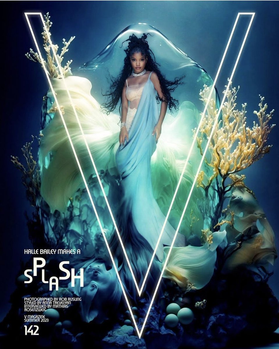 BlogEspacoLivre's tweet photo. DESLUMBRANTE! 🧜🏾‍♀️Halle Bailey é destaque em editorial belíssimo da V Magazine, por Rob Rusling. 📸

🧜🏾‍♀️ Tá chegando a hora! O Live-action de A Pequena Sereia terá 2 horas e 15 minutos de duração e estreia em 26 de maio de 2023!🌊⏳

#apequenasereia #disneybr #disneybrasil https://t.co/NQbKQTj5nO