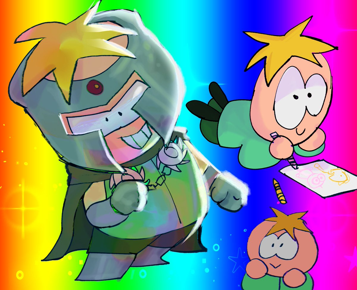 wasterwizard's tweet image. silly ness #southpark #southparkart #spbutters #fanart #digitalart